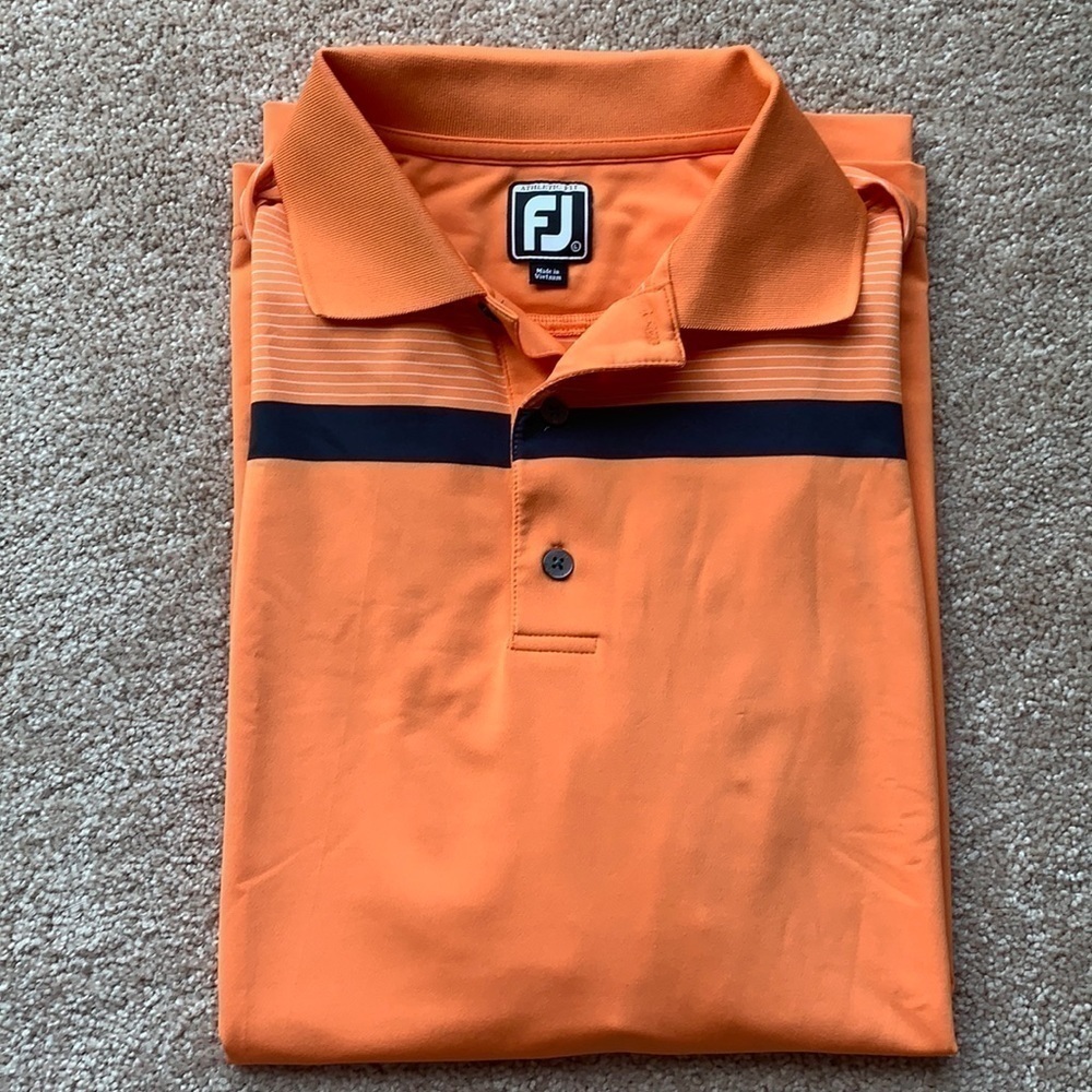 Footjoy Orange Golf Polo